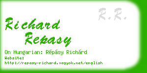 richard repasy business card