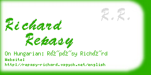 richard repasy business card